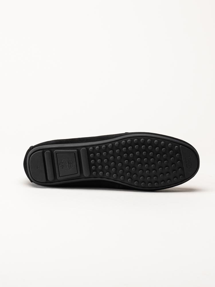 Novita - Parma - Svarta loafers i mocka