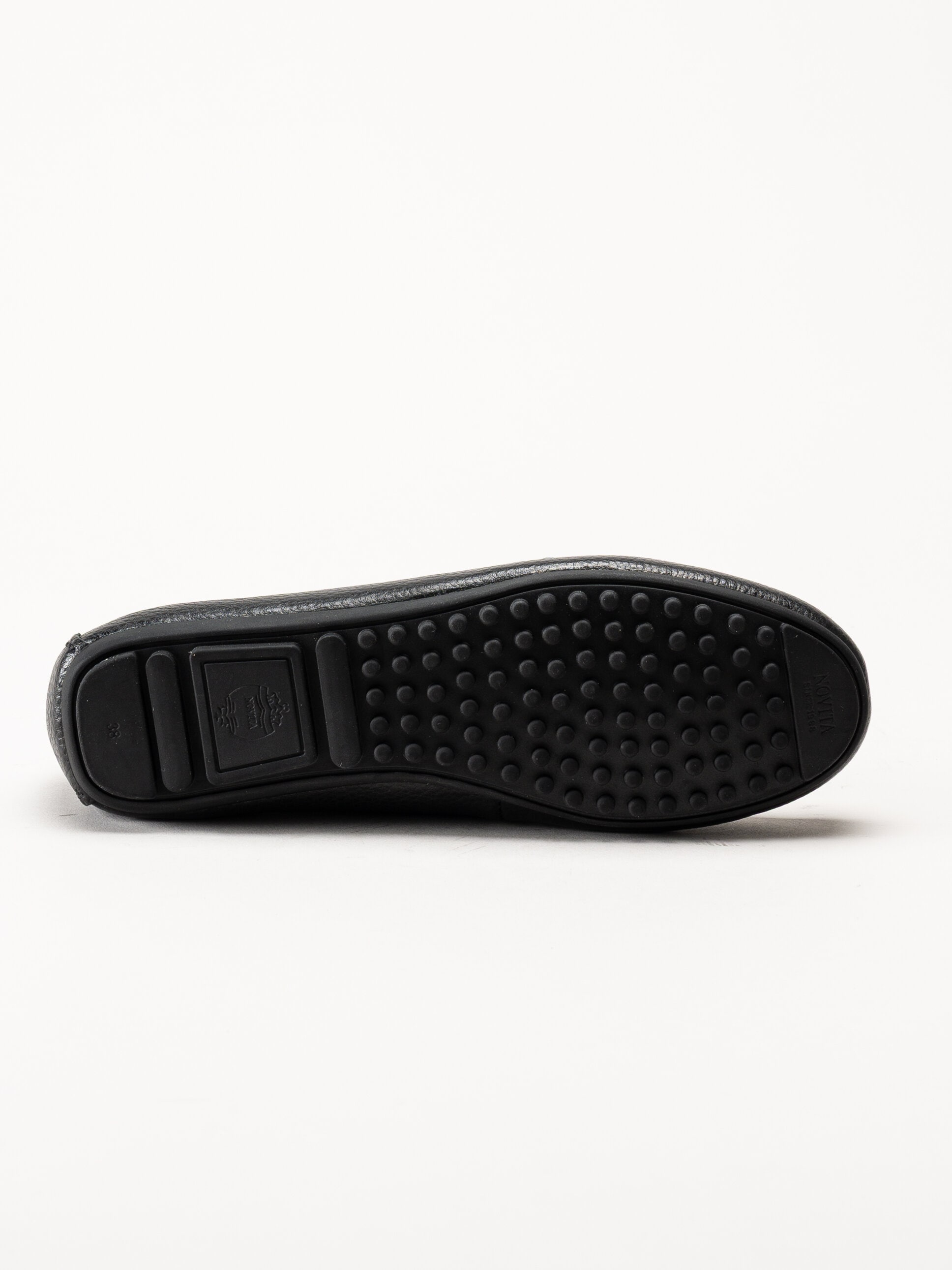 Novita - Parma - Svarta loafers i skinn