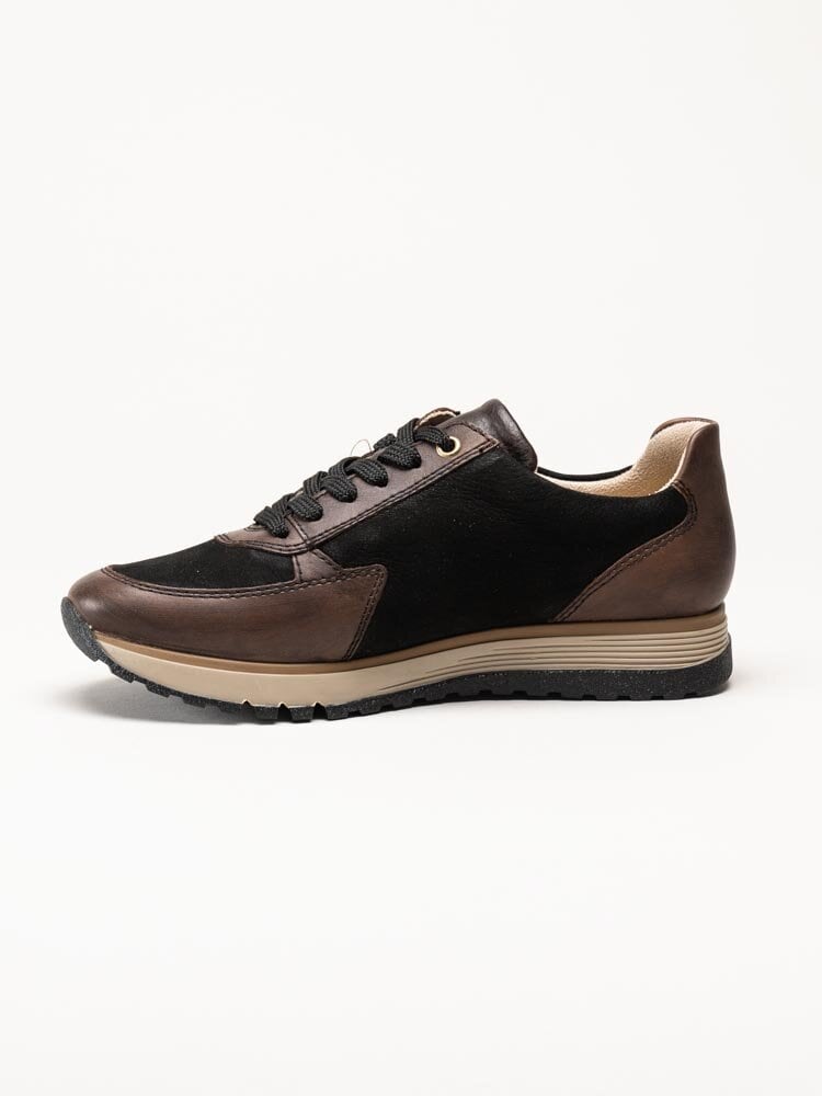 Rieker - Bruna sneakers i nubuck och skinn