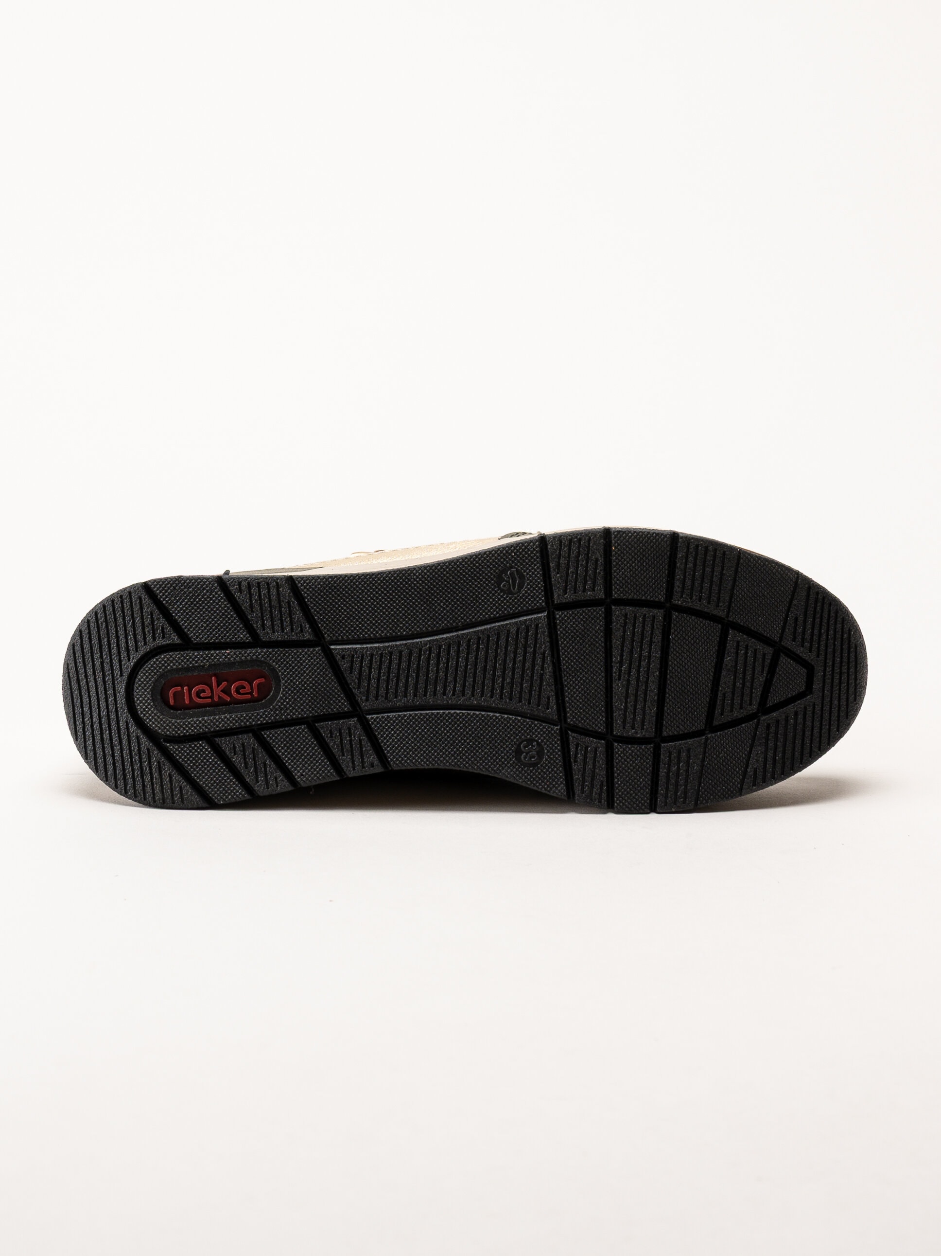 Rieker - Gröna sneakers med gulddetaljer
