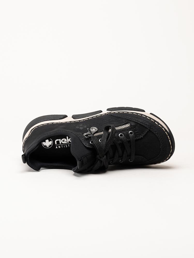 Rieker - Svarta promenadsneakers