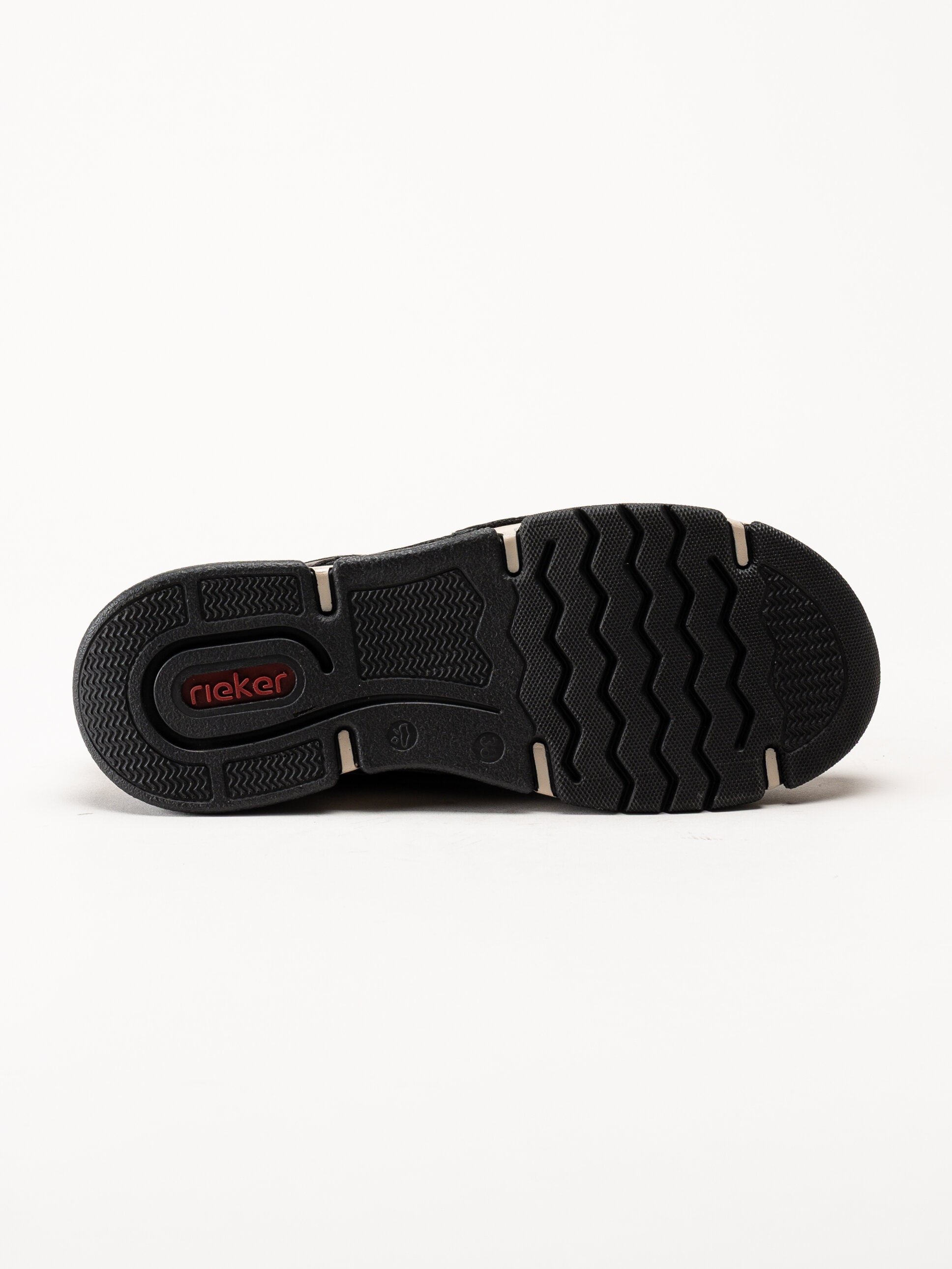 Rieker - Svarta slip on promenadskor