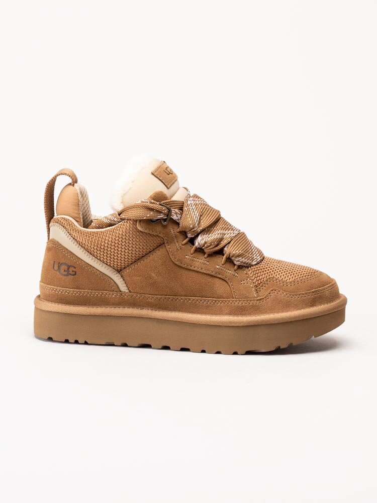 UGG - W Lowmel - Ljusbruna ullfodrade sneakers
