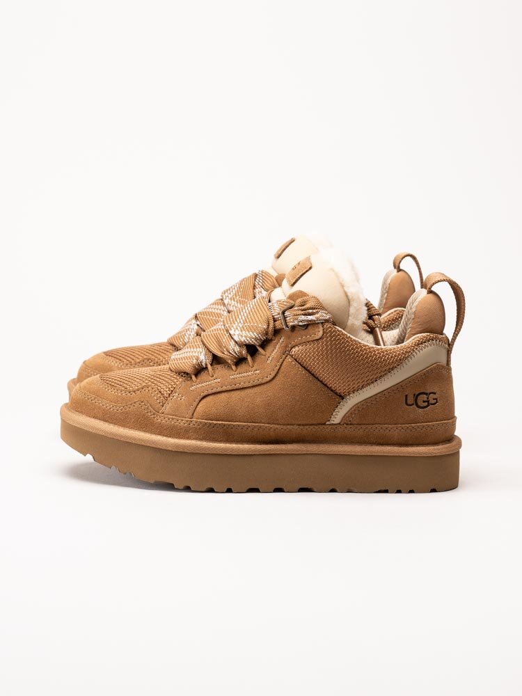 UGG - W Lowmel - Ljusbruna ullfodrade sneakers