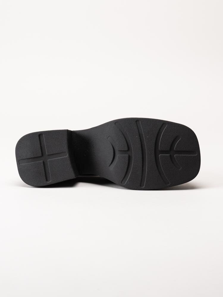 Vagabond - Dorah - Svarta skinnloafers med klack