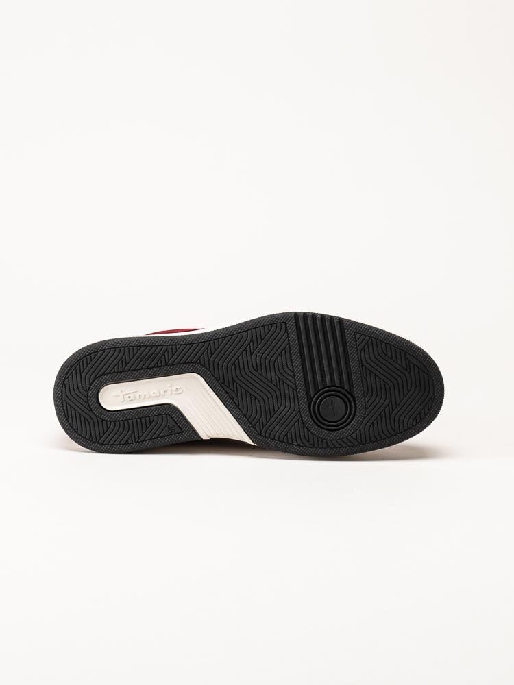 Tamaris - Röda sneakers i mocka