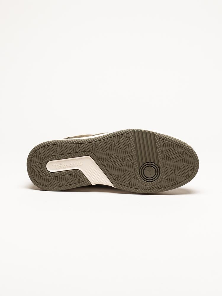 Tamaris - Gröna slip on sneakers i mocka