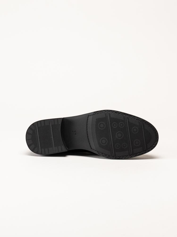 Marco Tozzi - Svarta loafers i syntetlack