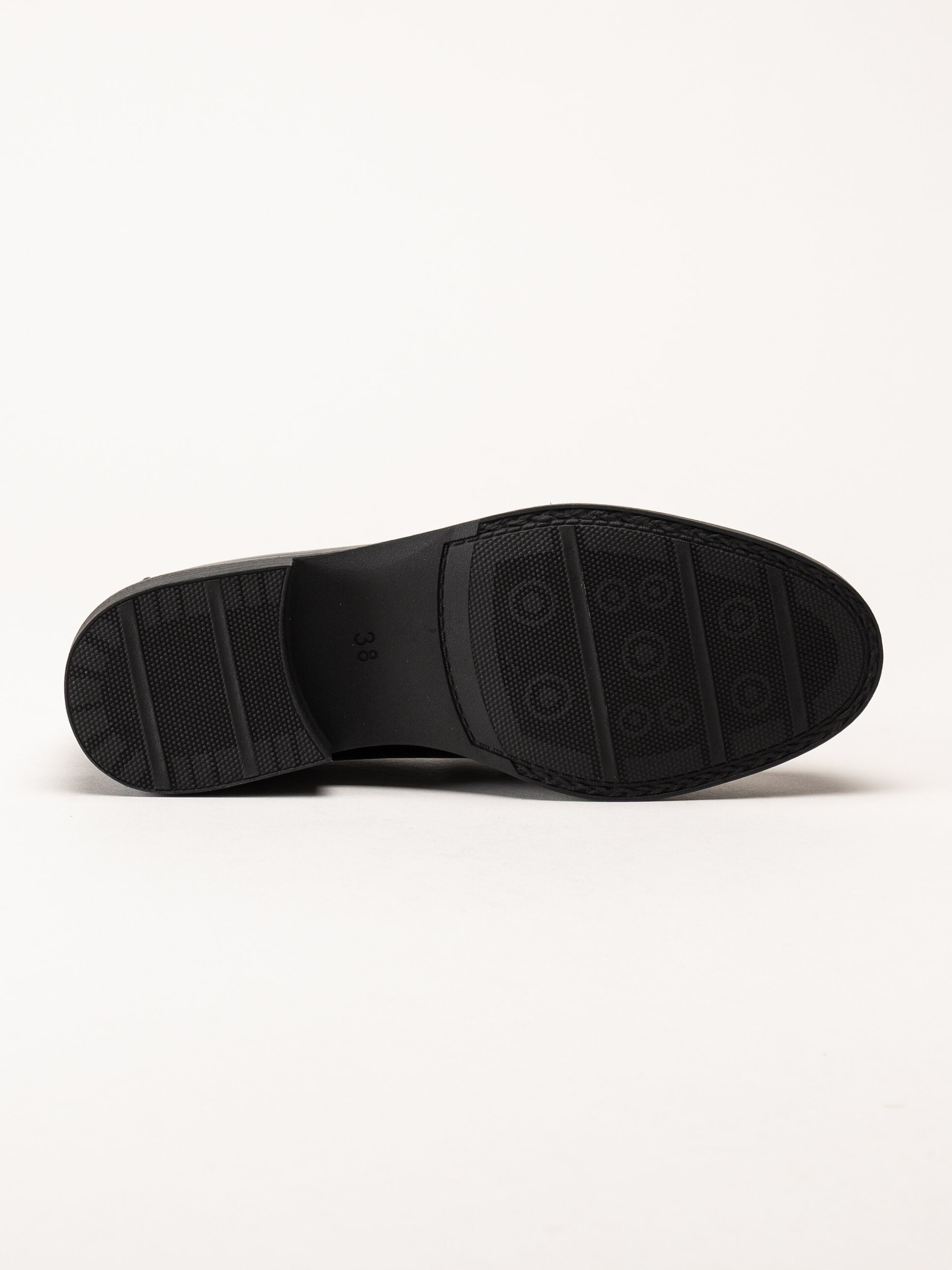 Marco Tozzi - Svarta loafers i skinn
