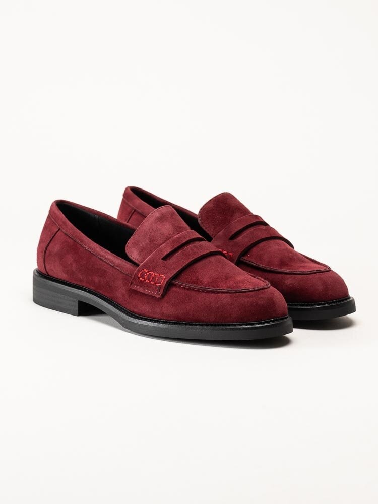 Marco Tozzi - Röda loafers i mocka