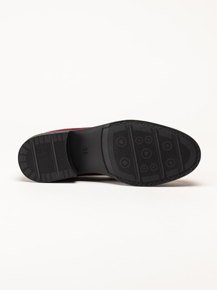 Marco Tozzi - Röda loafers i mocka