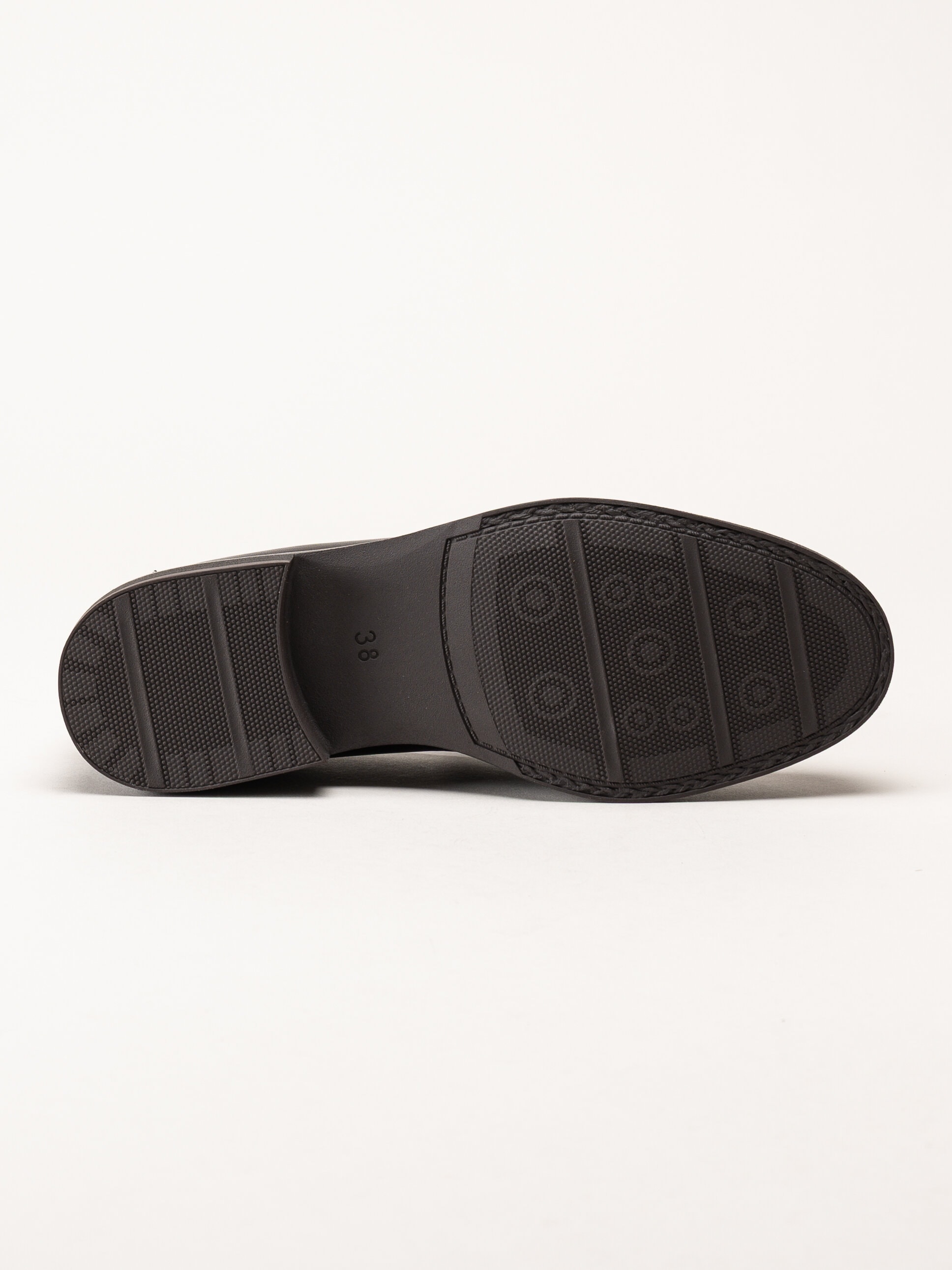 Marco Tozzi - Mörkbruna loafers i skinn