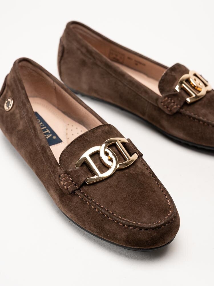 Novita - Parma - Bruna loafers i mocka