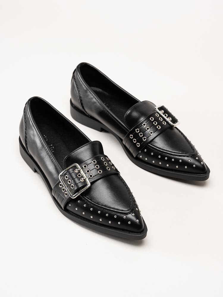 Duffy - Fulgatore Otto - Svarta loafer med dekornitar