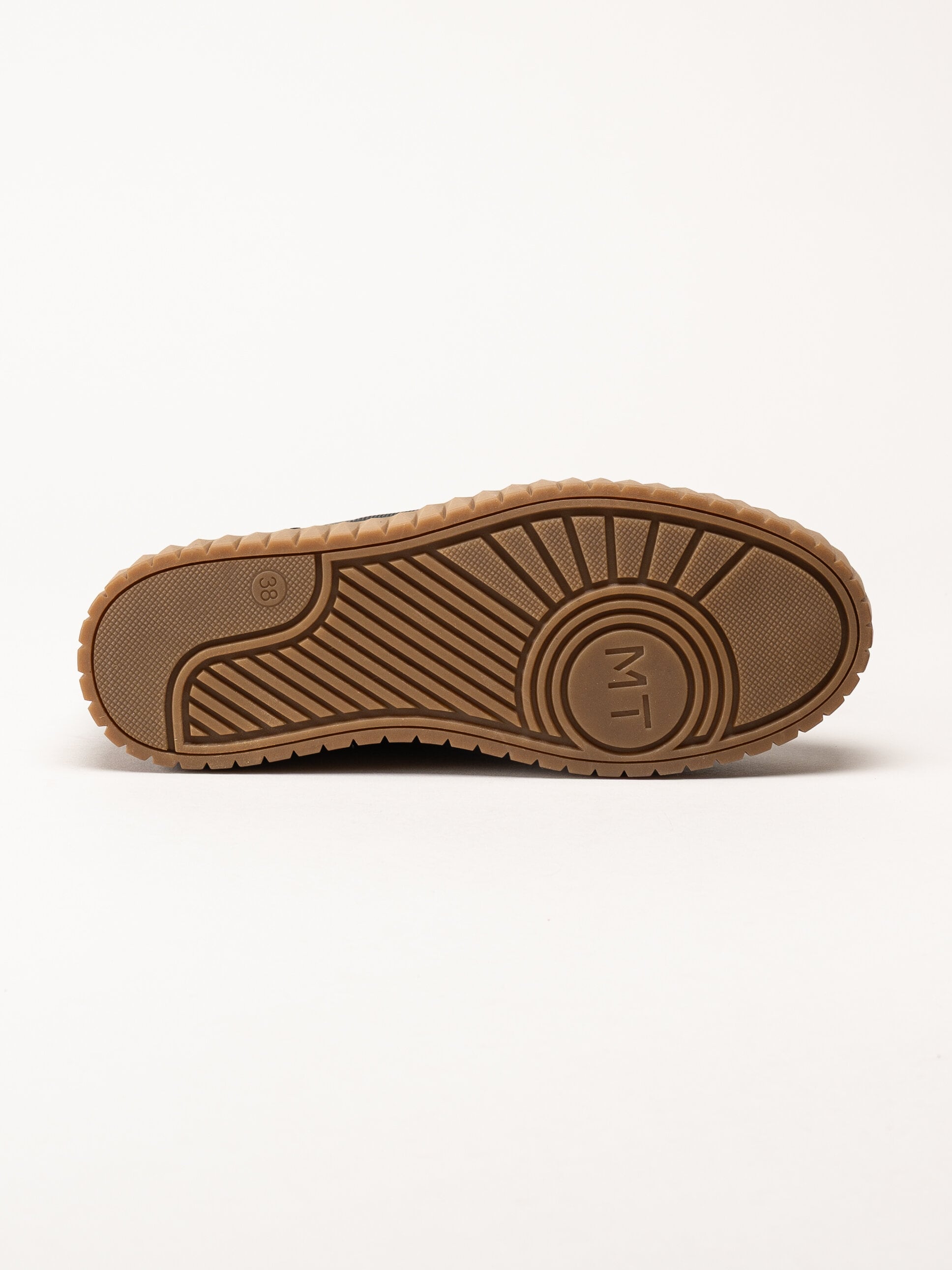 Marco Tozzi - Svarta sneakers med leopardmönster