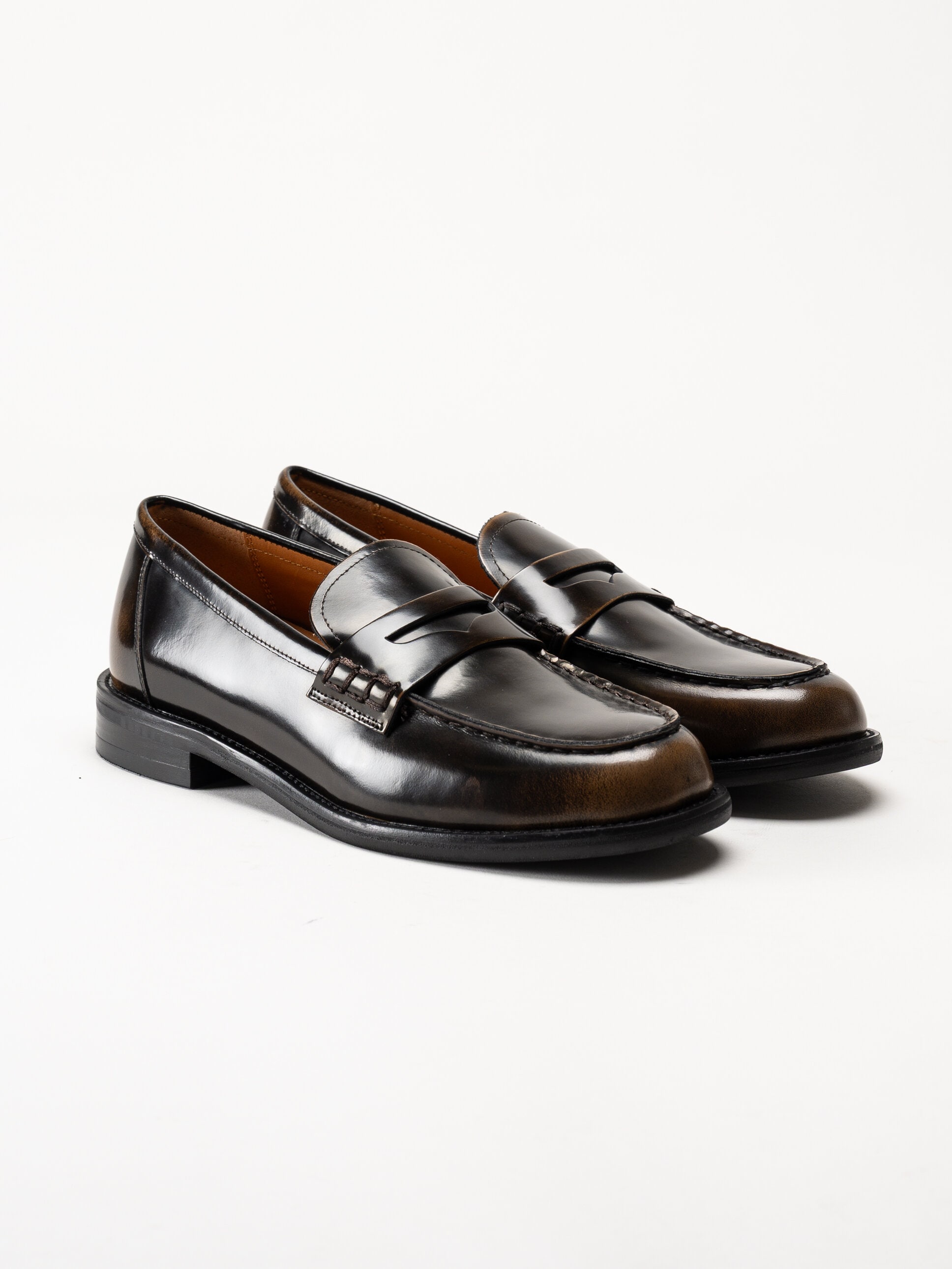 Vagabond - Linn - Bruna loafers i polido