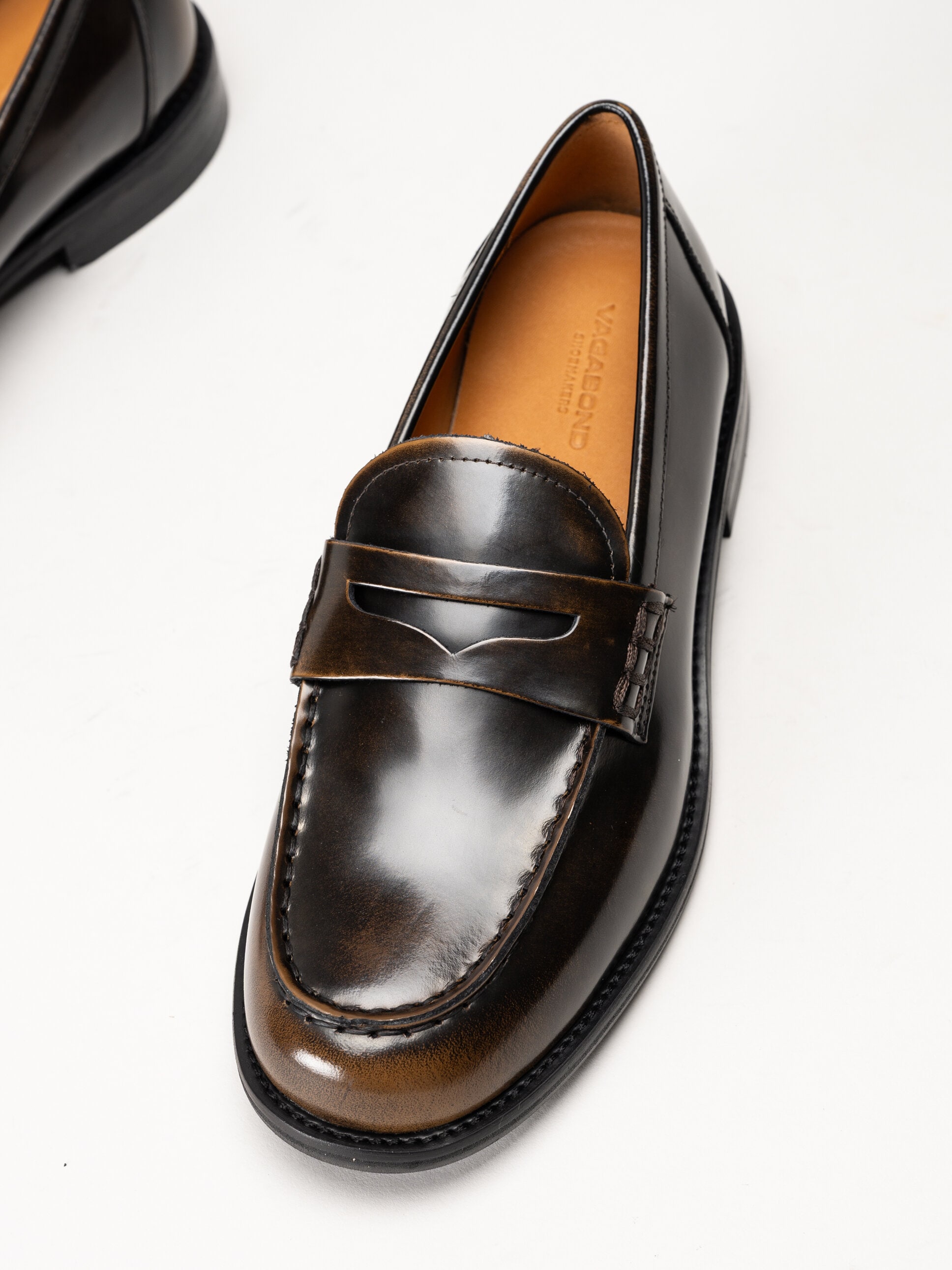 Vagabond - Linn - Bruna loafers i polido