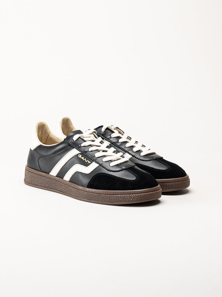 Gant Footwear - Cuzima sneaker - Svarta retro sneakers i skinn och mocka