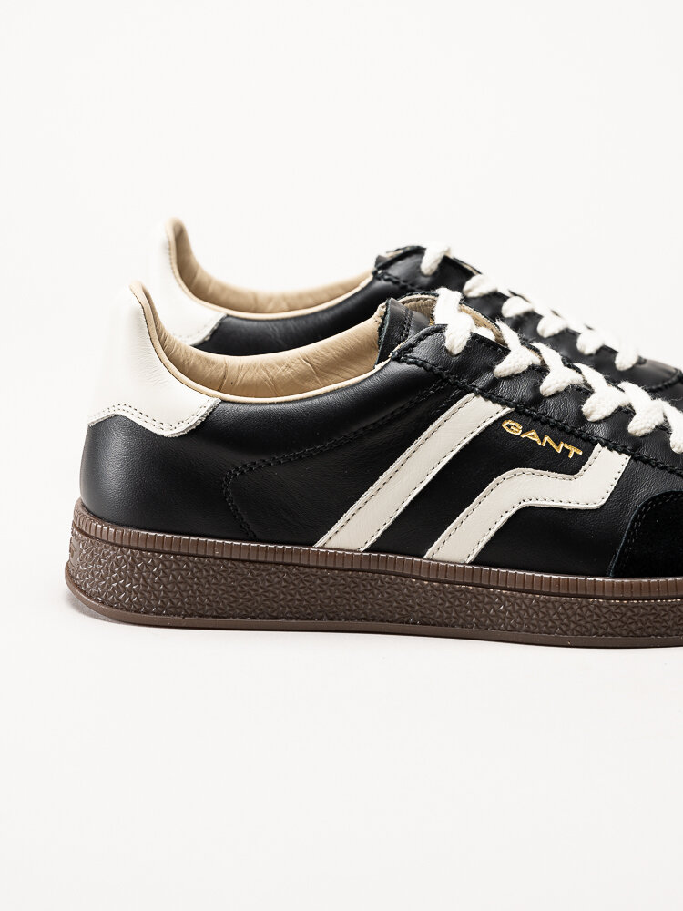 Gant Footwear - Cuzima sneaker - Svarta retro sneakers i skinn och mocka