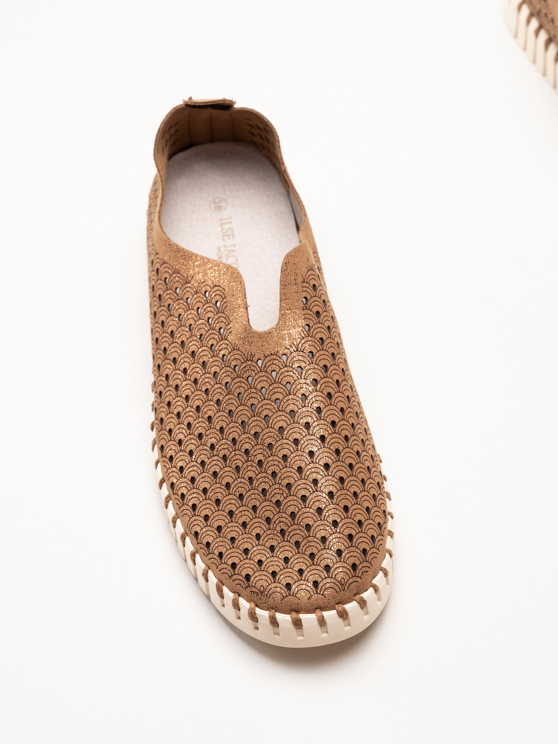 Ilse Jacobsen - Tulip Glitter - Bruna slip on skor