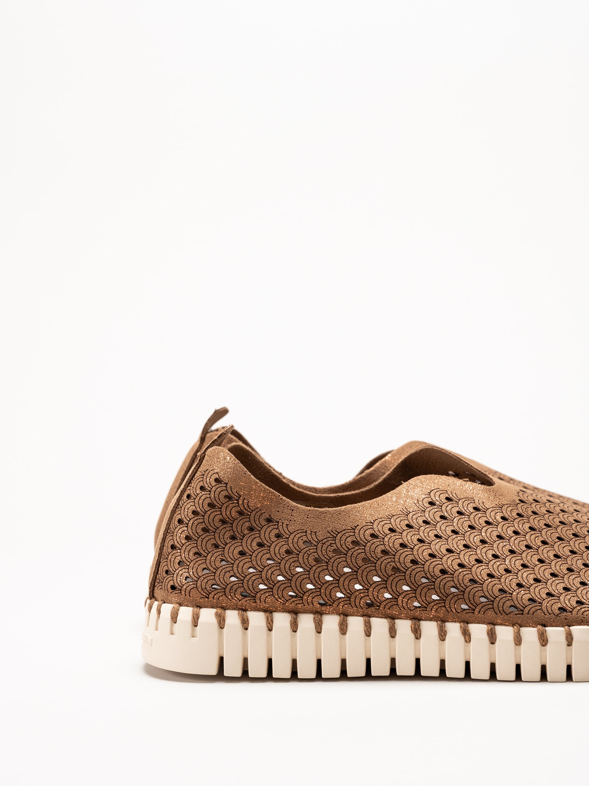 Ilse Jacobsen - Tulip Glitter - Bruna slip on skor