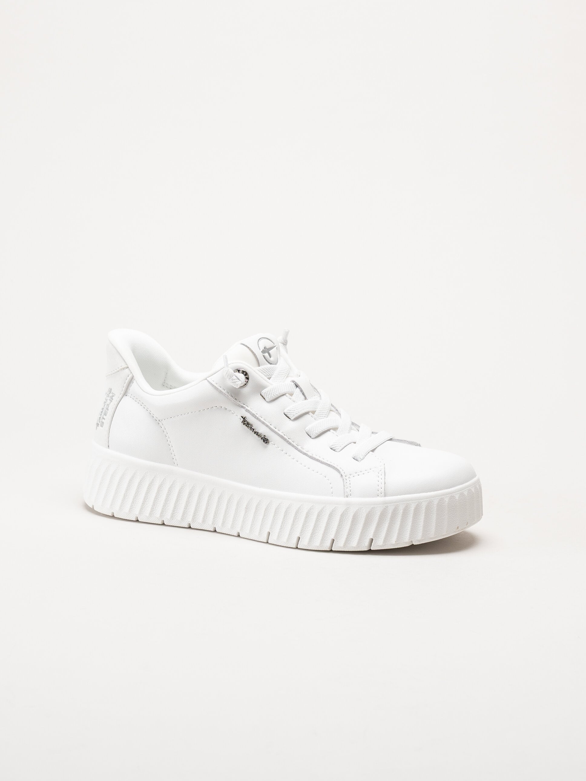 Tamaris Comfort - Vita sneakers i skinn