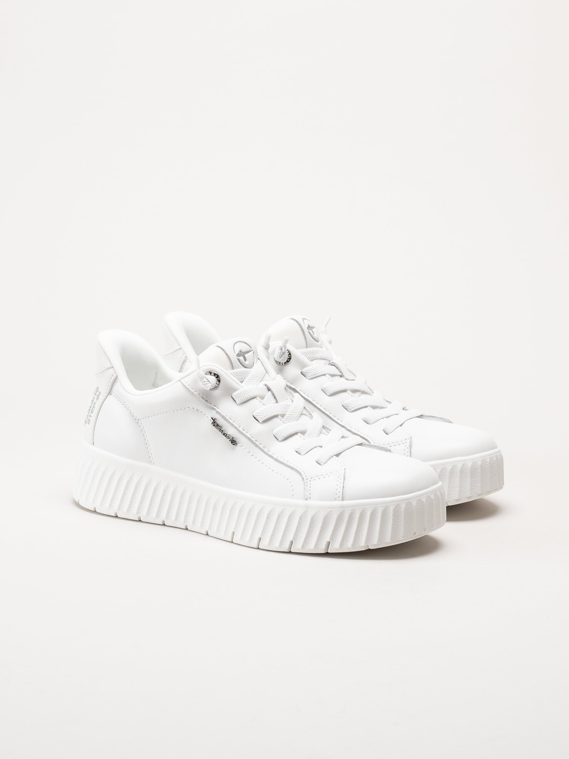 Tamaris Comfort - Vita sneakers i skinn