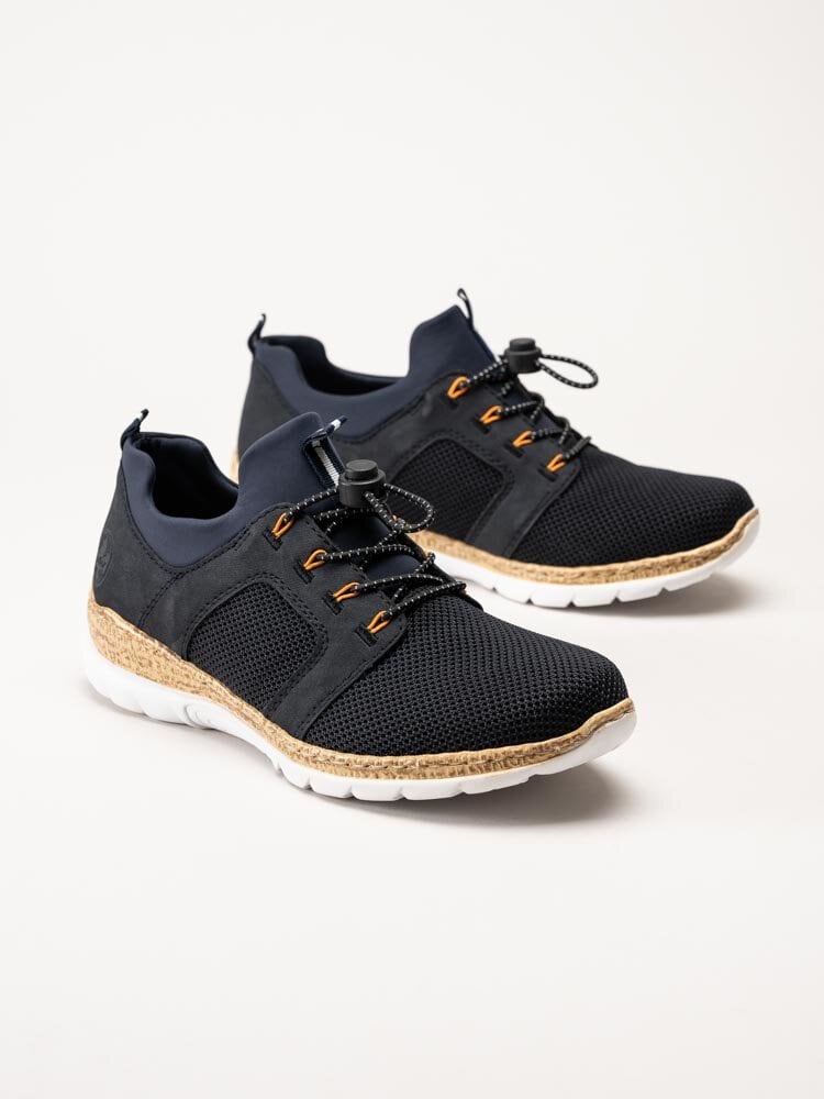 Rieker - Mörkblå slip on sneakers