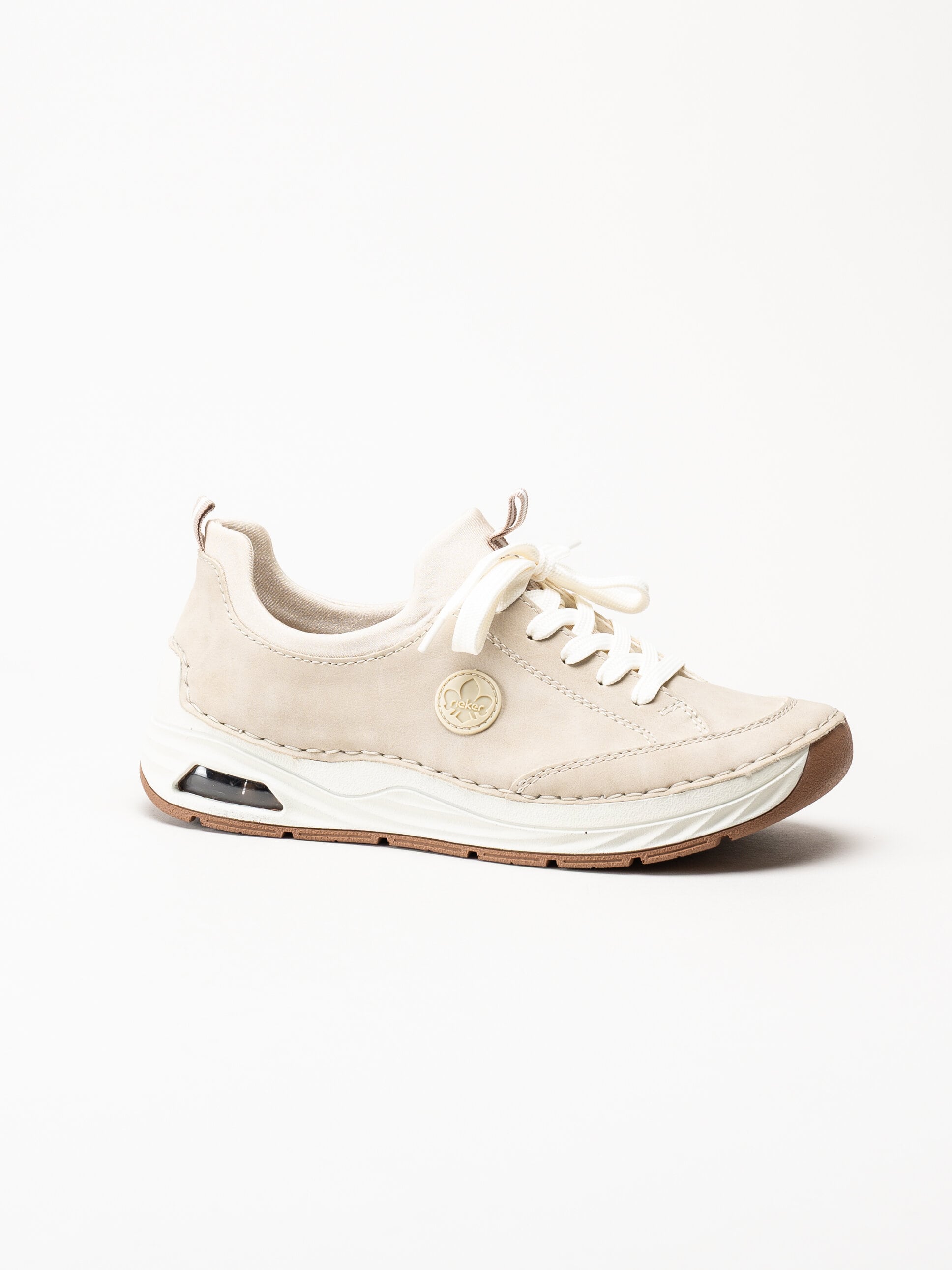Rieker - Beige slip on skor