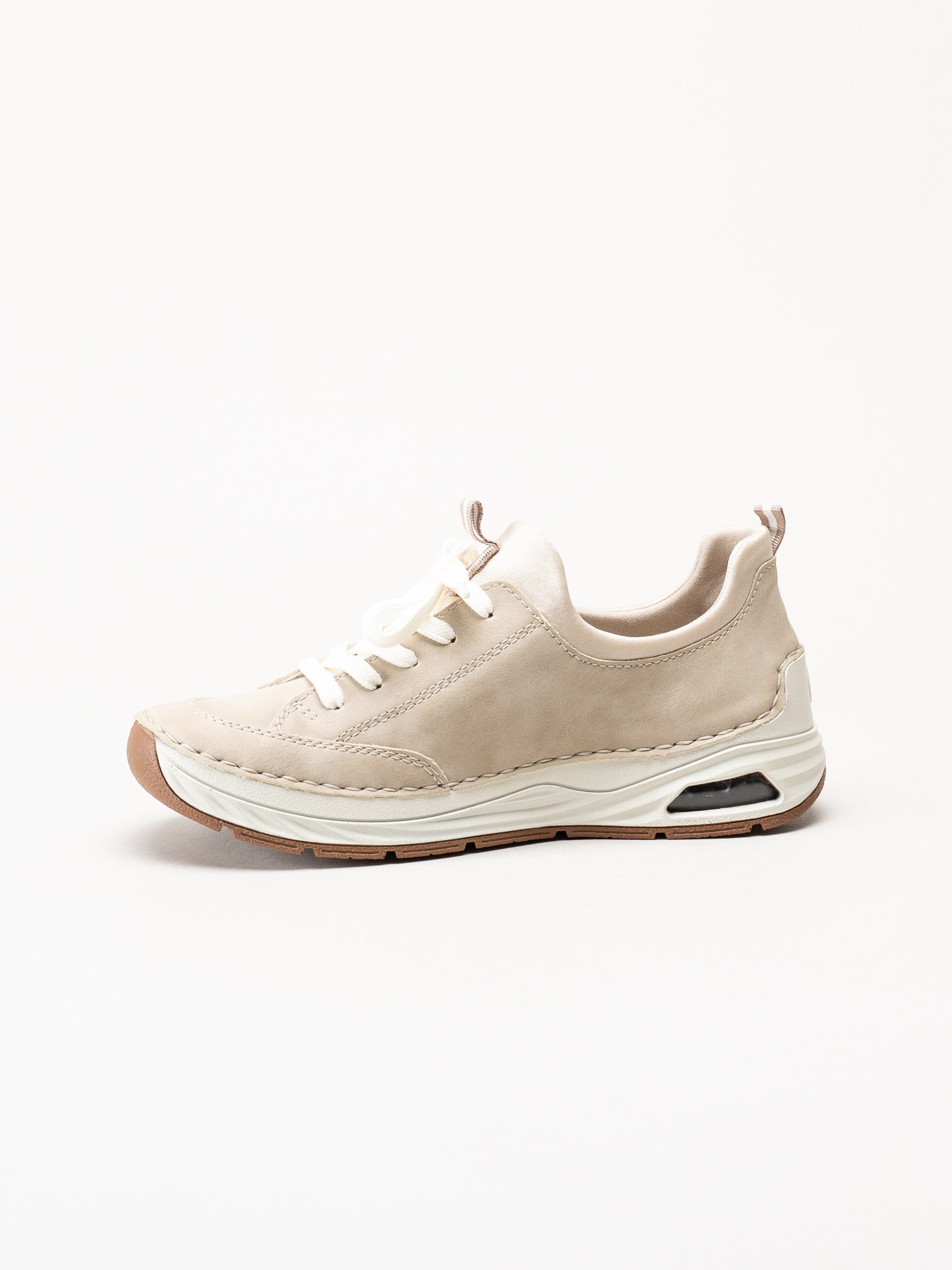 Rieker - Beige slip on skor
