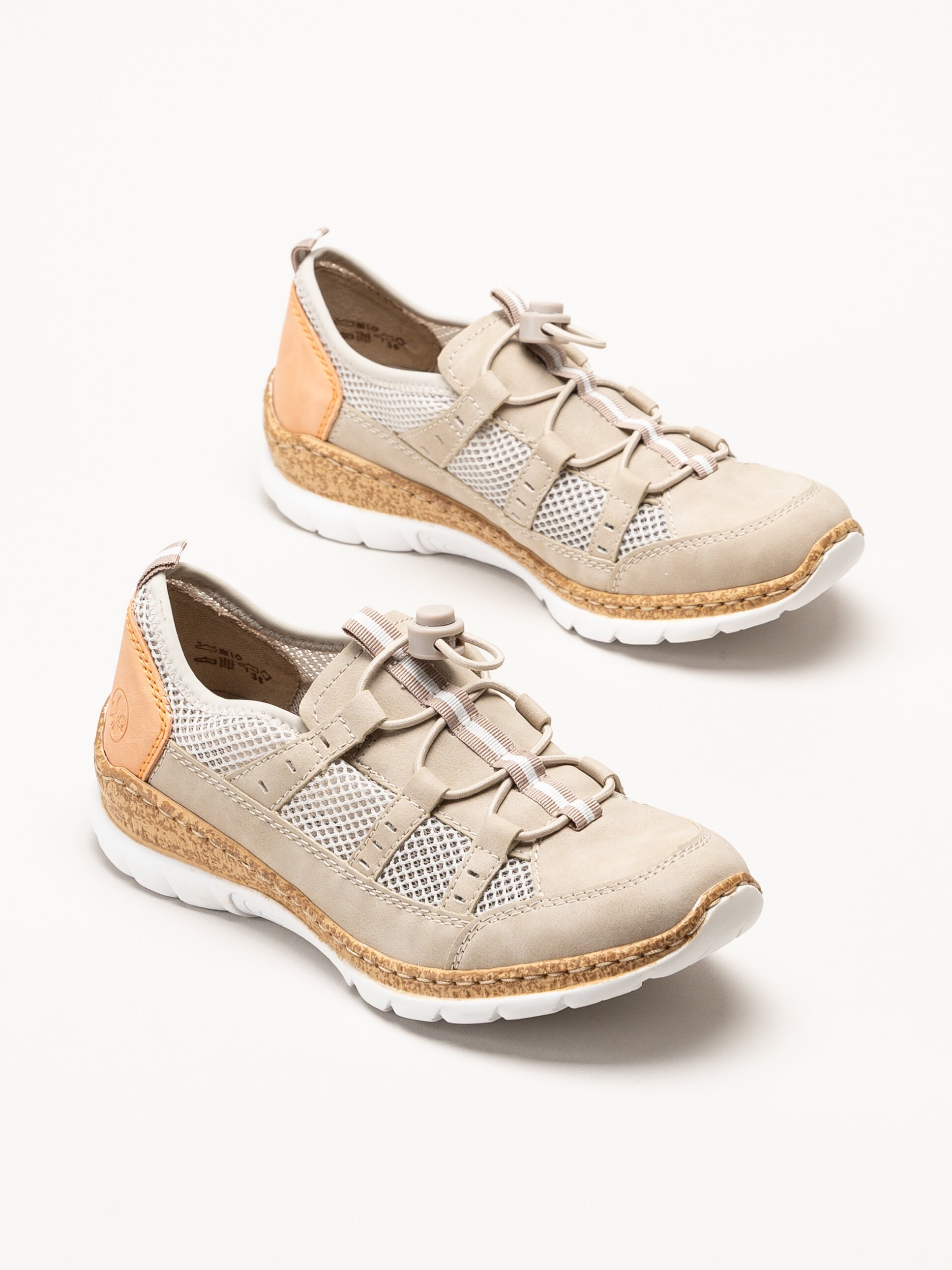 Rieker - Beige slip on sneakers
