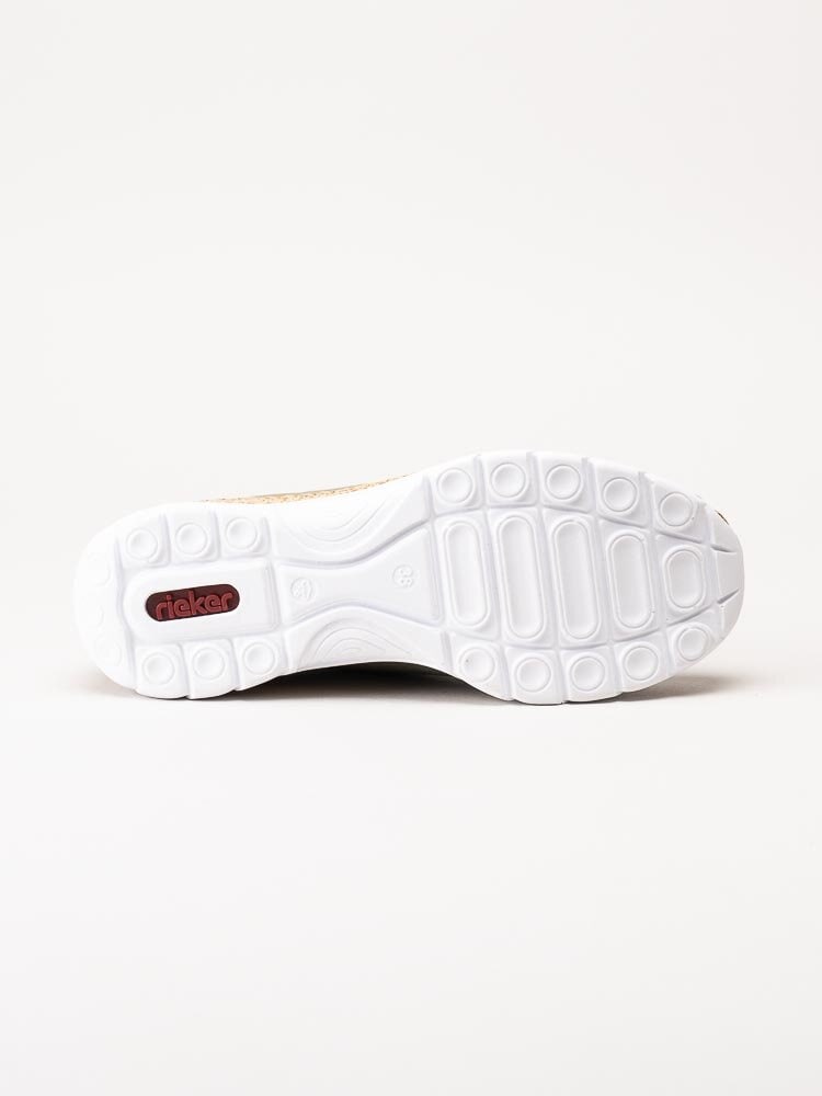 Rieker - Gröna sneakers i skinnimitation