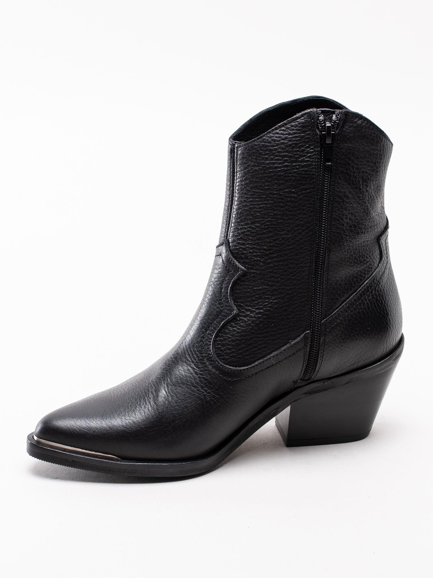 10193008 SixtySeven 30167-BLACK svarta cowboy boots med tåjärn-2