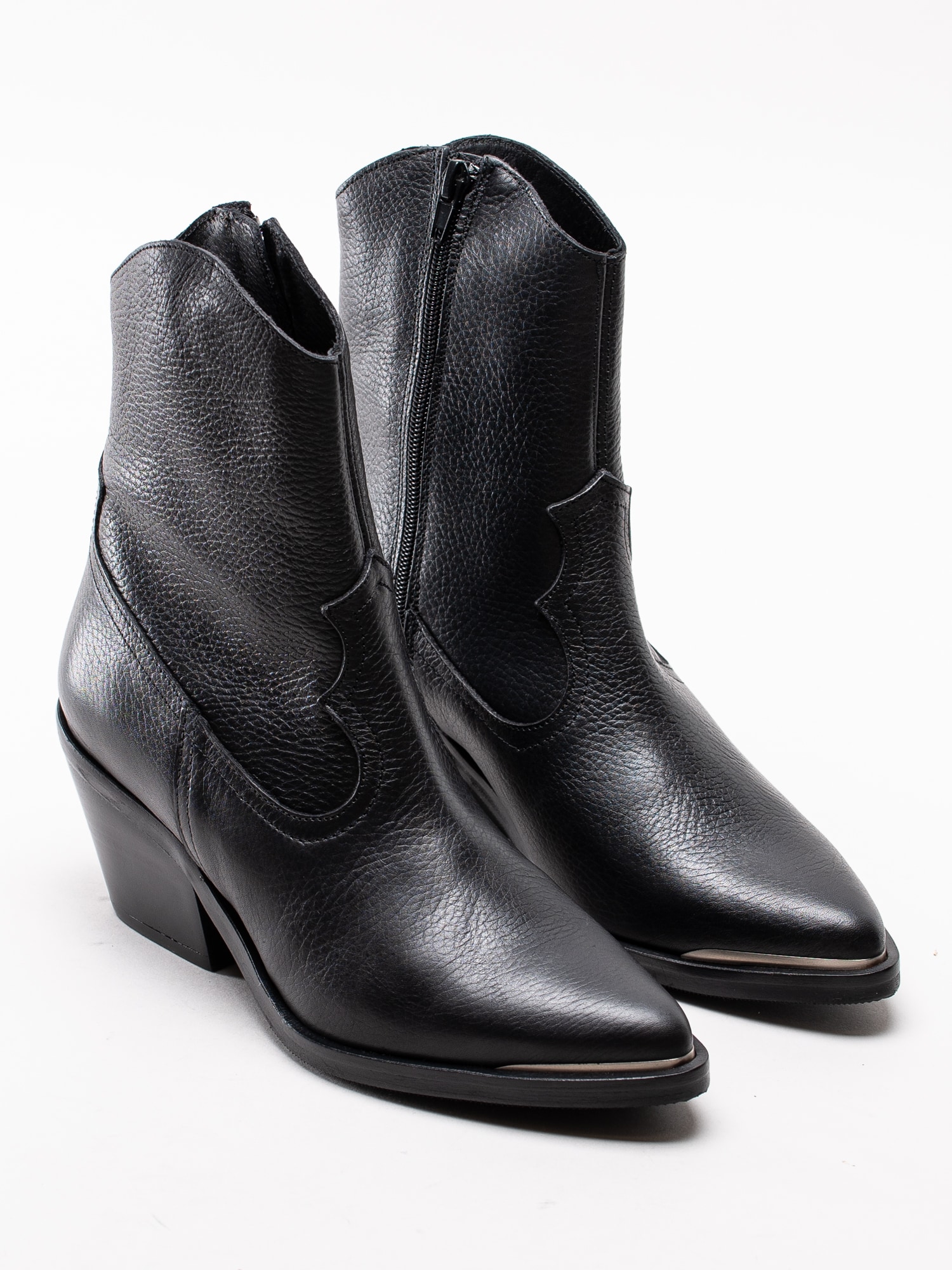 10193008 SixtySeven 30167-BLACK svarta cowboy boots med tåjärn-3
