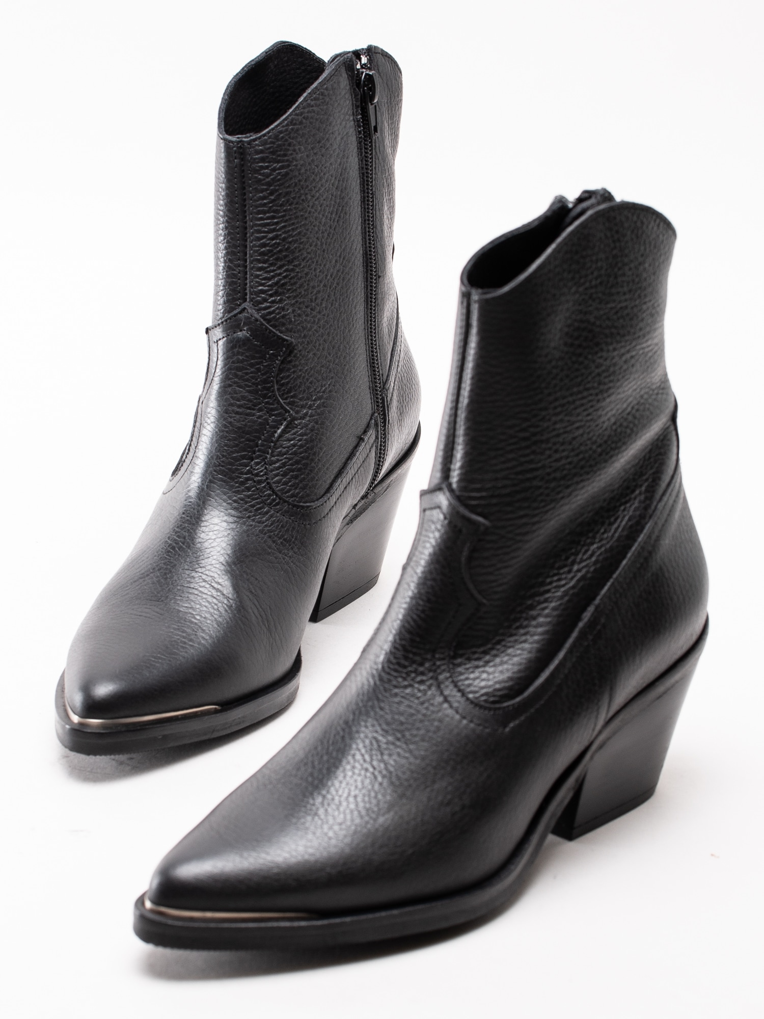 10193008 SixtySeven 30167-BLACK svarta cowboy boots med tåjärn-6