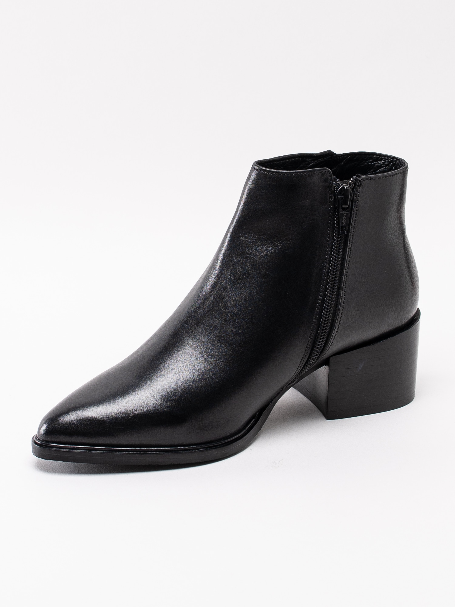 10193014 Copenhagen Shoes Wham CS1938-001 svarta boots med silverknappar-2