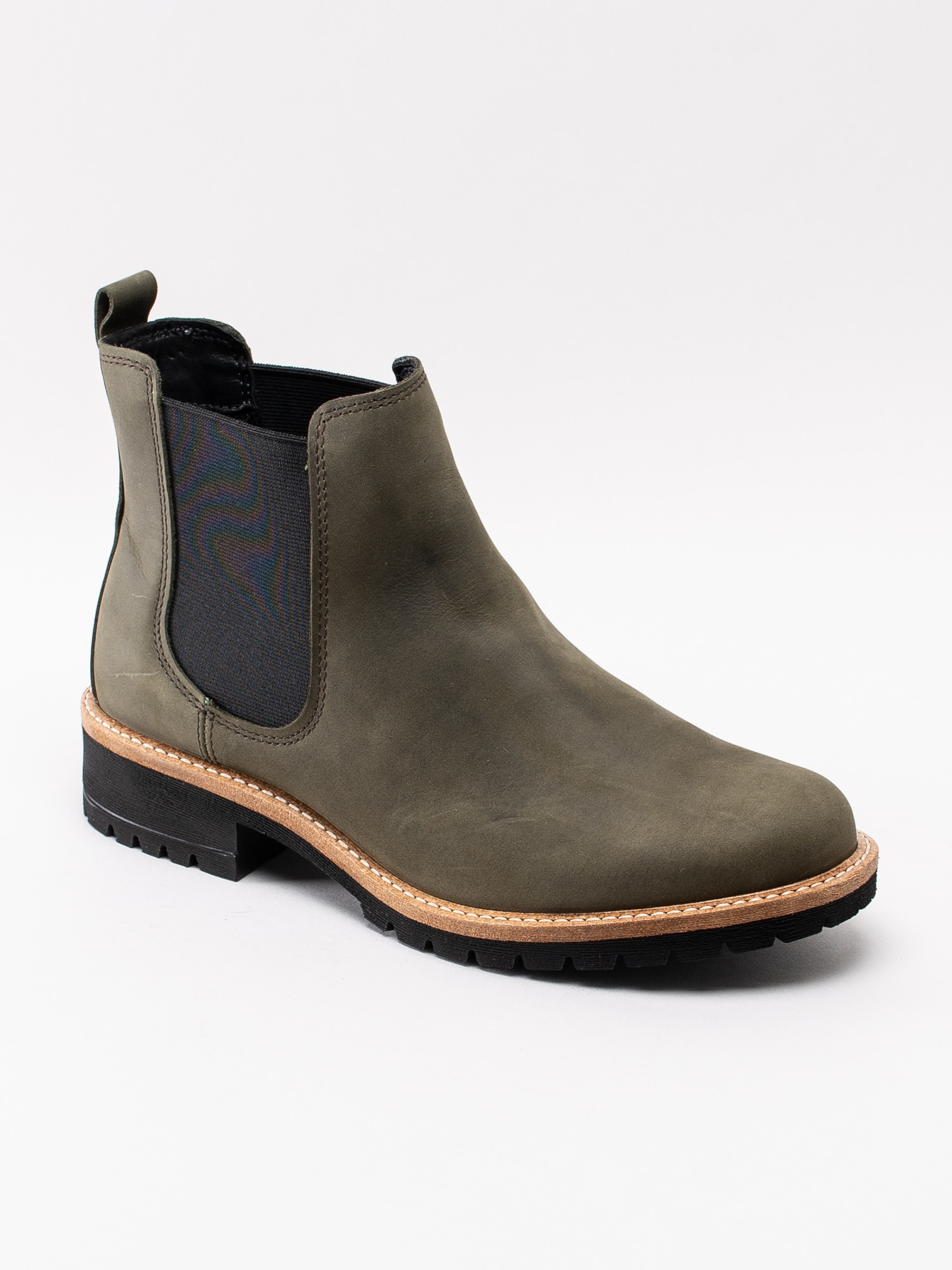 10193023 Ecco Elaine 244603-01345 mörkgröna klassiska chelsea boots-1