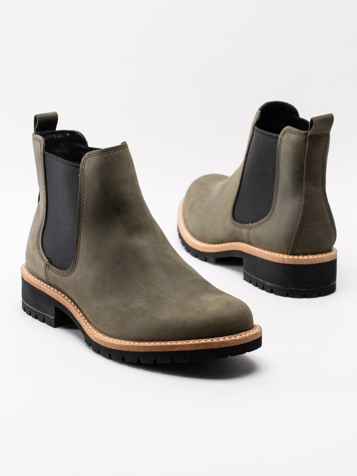 10193023 Ecco Elaine 244603-01345 mörkgröna klassiska chelsea boots-6