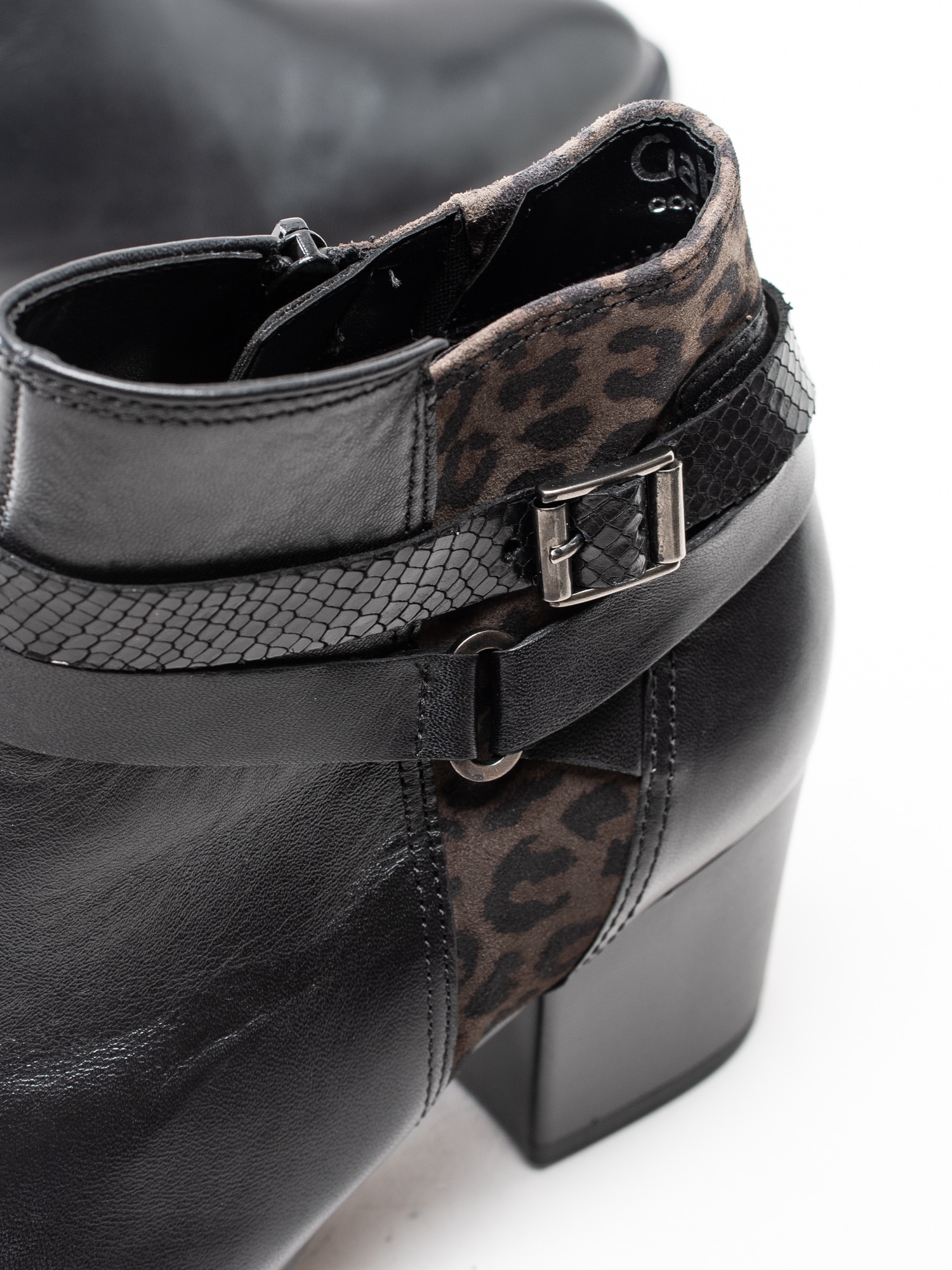10193027 Gabor 32.893-67 svarta boots med leopard detalj-7