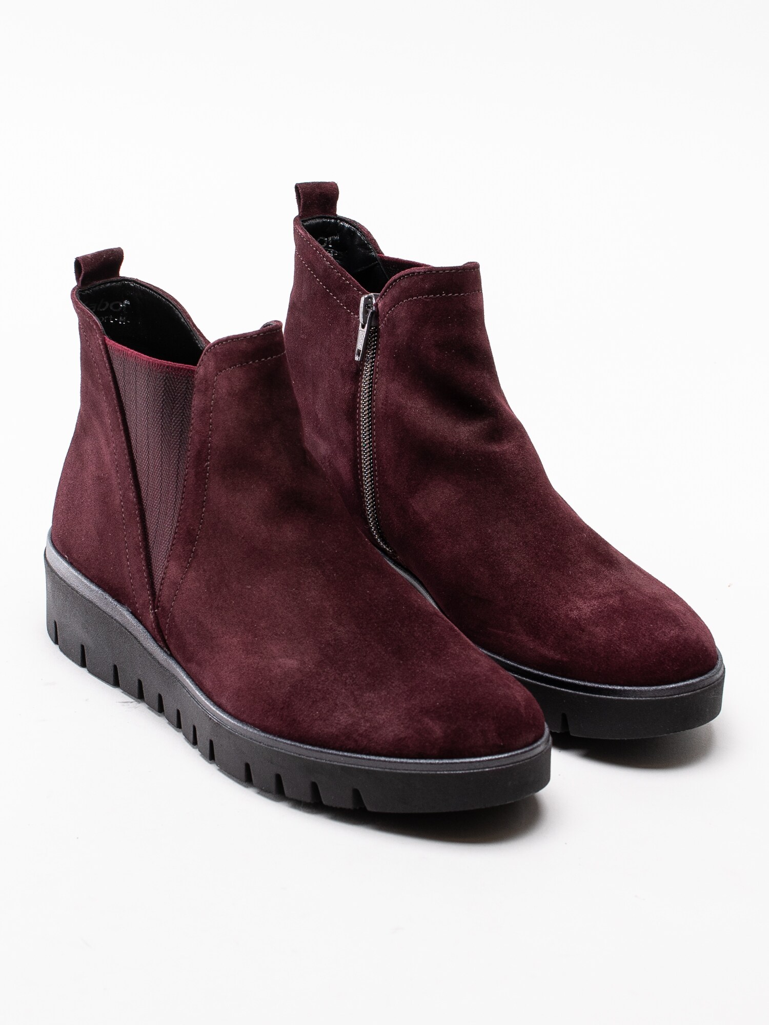 10193037 Gabor 32.851-48 mörkröda chelsea boots med kilklack-3