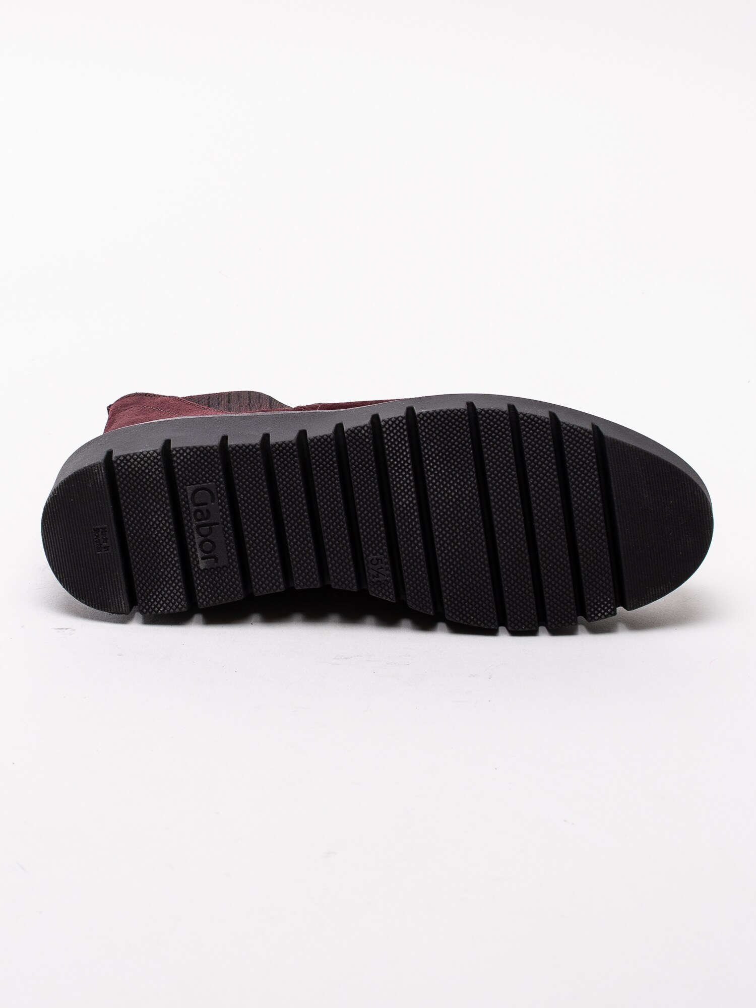10193037 Gabor 32.851-48 mörkröda chelsea boots med kilklack-5