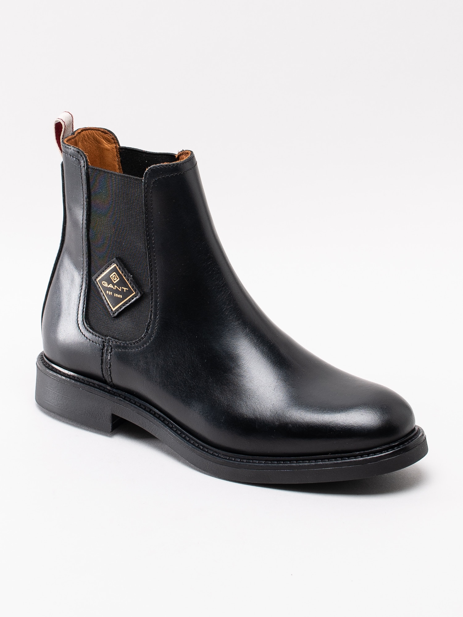 10193038 Gant Ashley 19551932G15-G00 svarta klassiska chelsea boots med logga-1