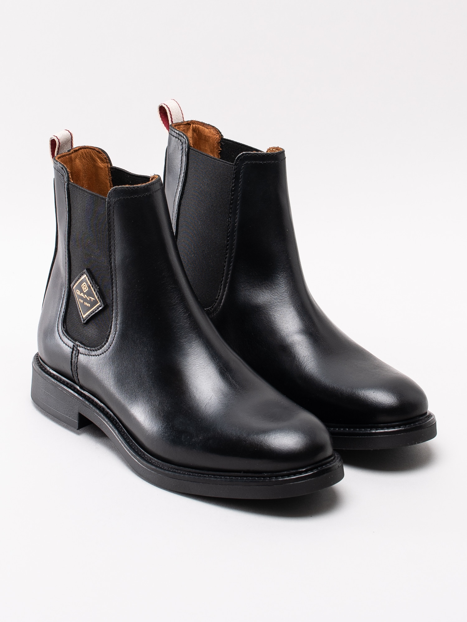 10193038 Gant Ashley 19551932G15-G00 svarta klassiska chelsea boots med logga-3