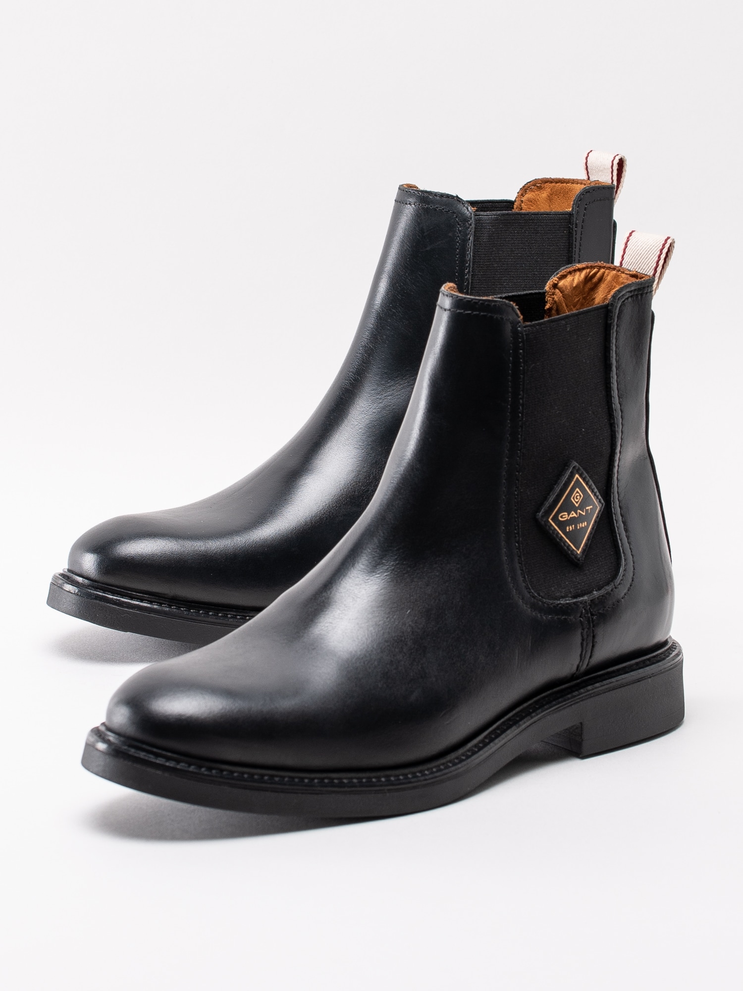 10193038 Gant Ashley 19551932G15-G00 svarta klassiska chelsea boots med logga-6