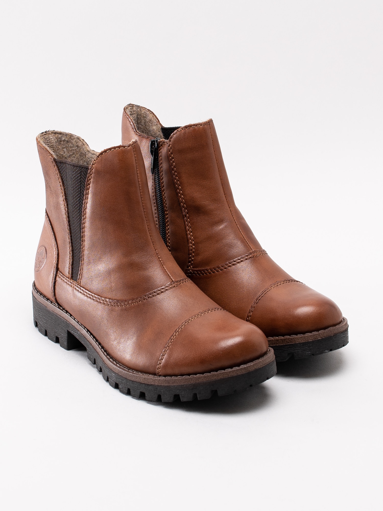 10193059 Rieker 78574-24 bruna grova boots med V-resår-3