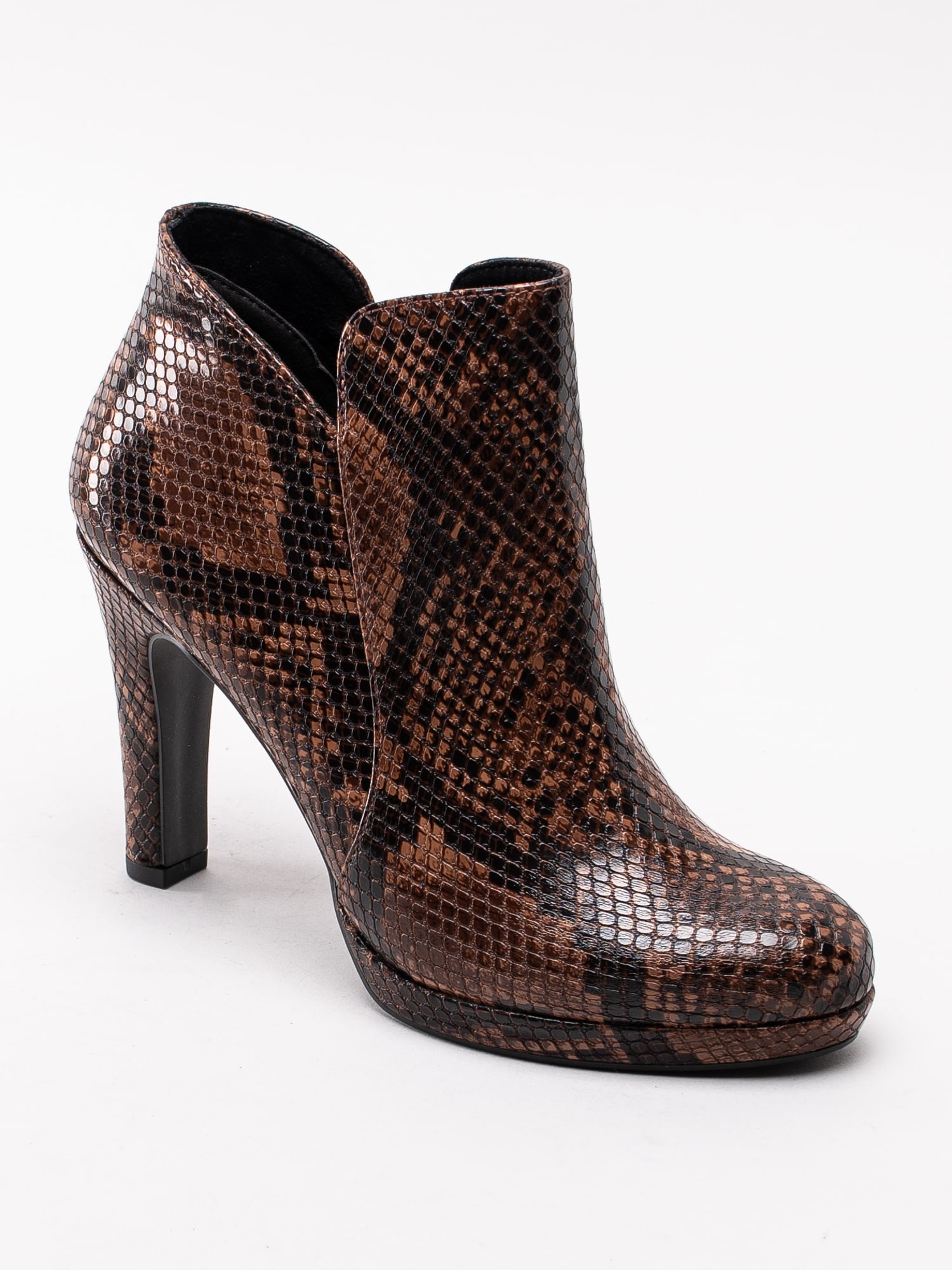 10193112 Tamaris 1-25086-23-476 bruna högklackade boots med snake print-1