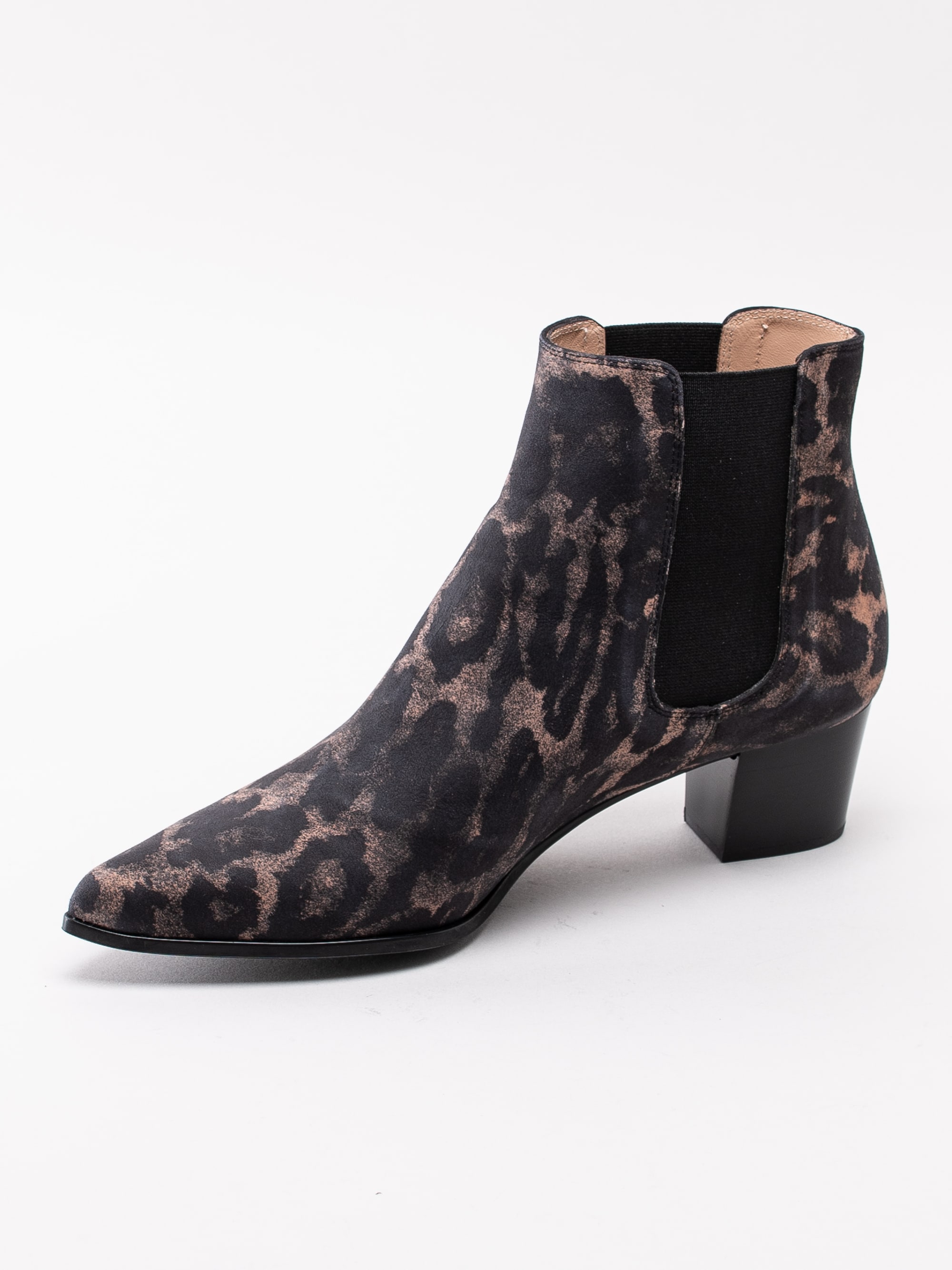 10193132 Unisa Jiste Tan Jaguar mörkbruna leopard boots med resår-2