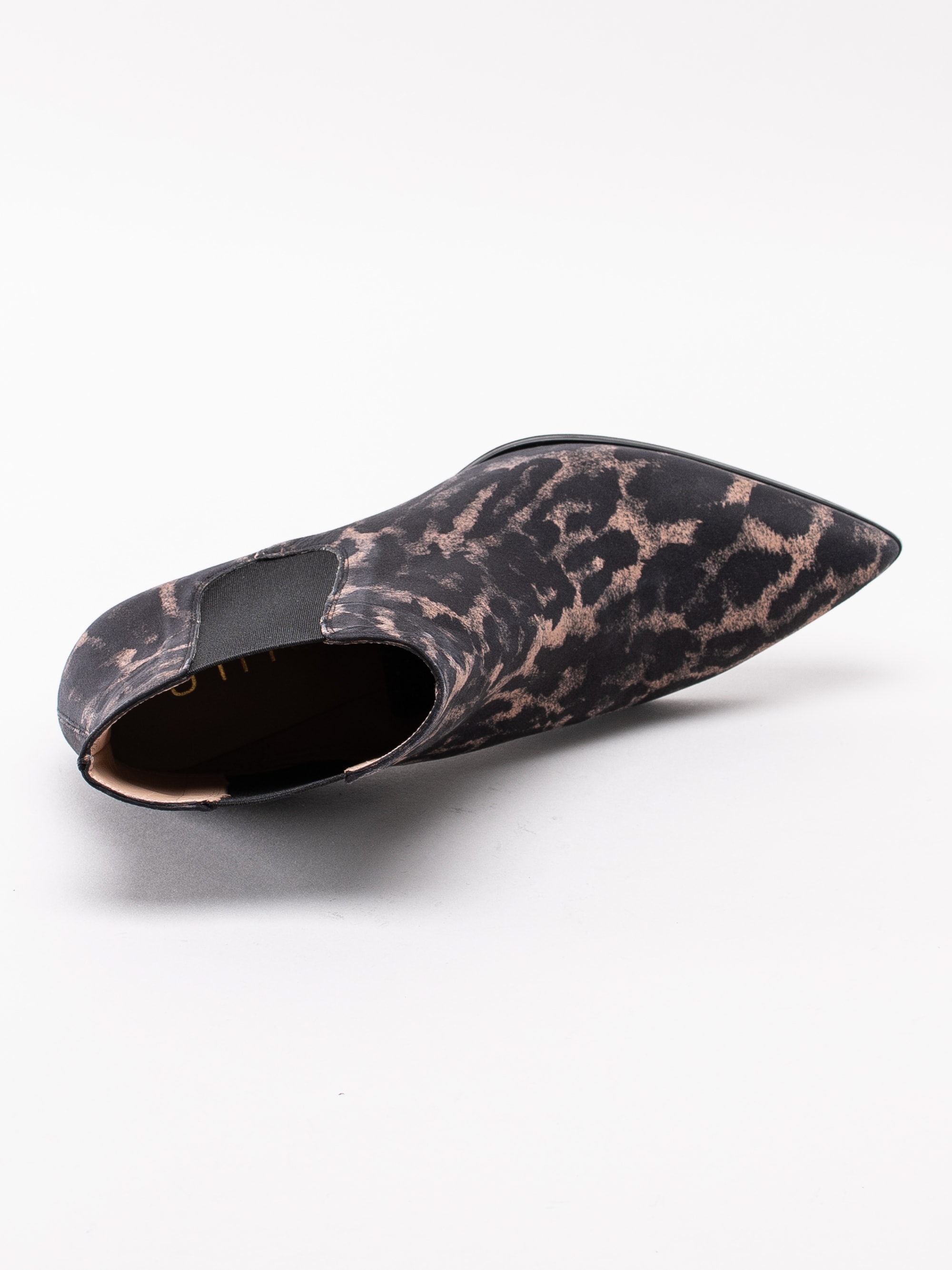 10193132 Unisa Jiste Tan Jaguar mörkbruna leopard boots med resår-4