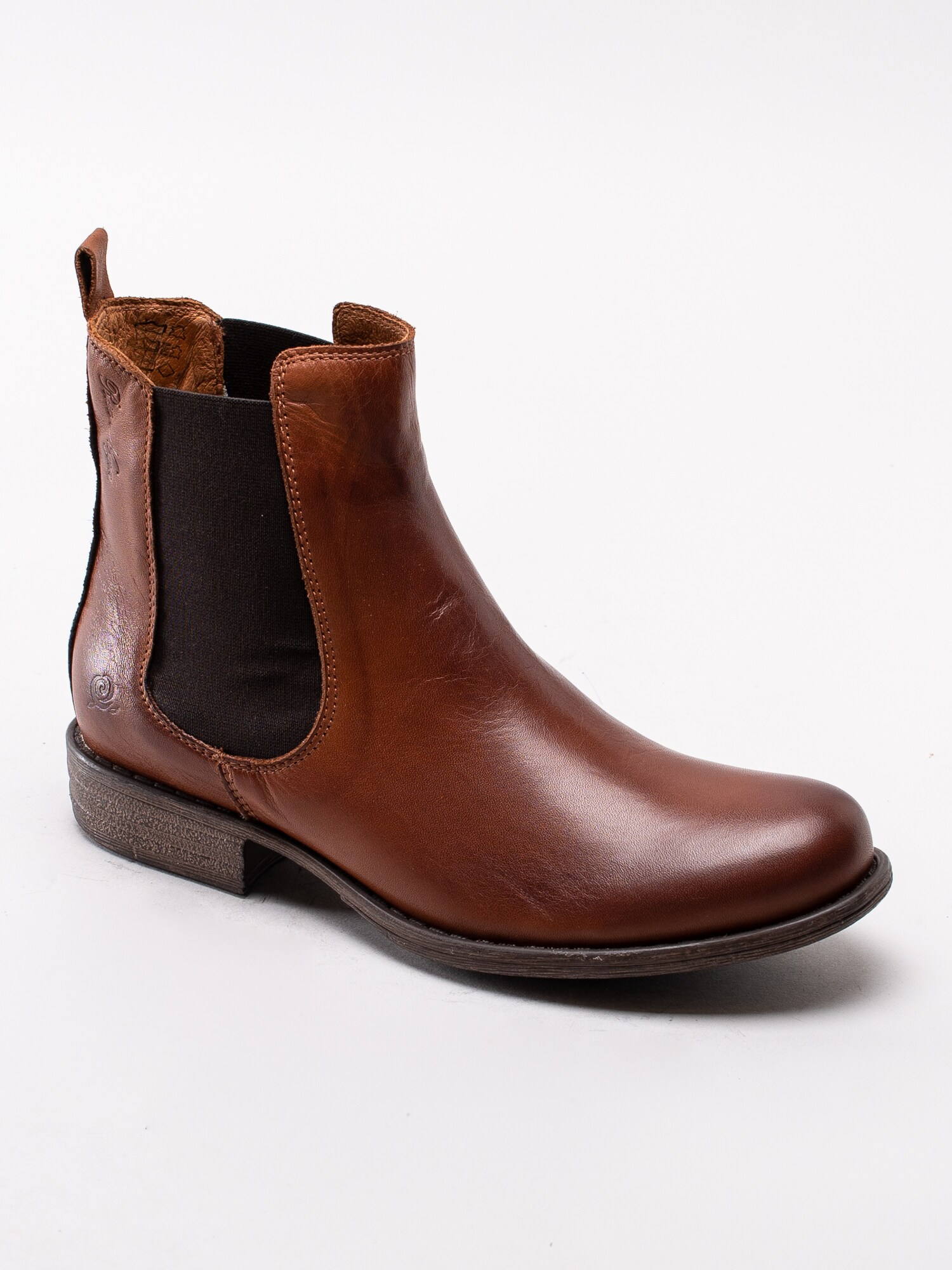 10193142 Rosa Negra 837-0329-188 cognac bruna klassiska chelsea boots i mjukt skinn-1