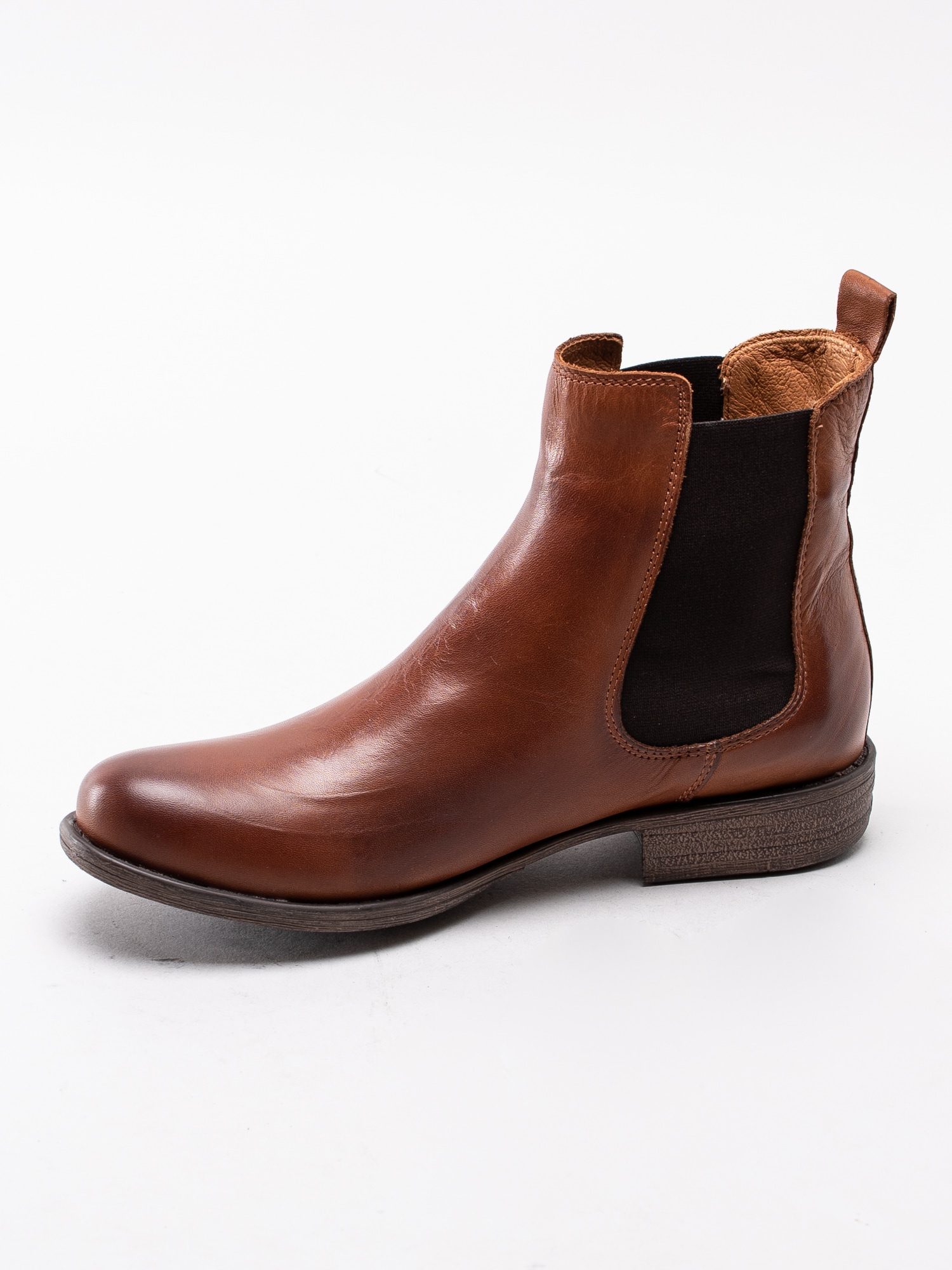 10193142 Rosa Negra 837-0329-188 cognac bruna klassiska chelsea boots i mjukt skinn-2